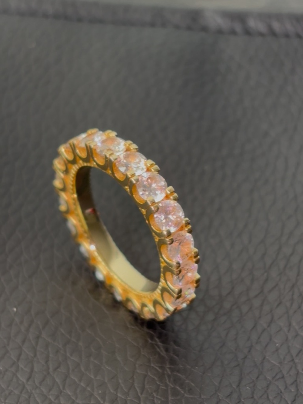 Eternity Band Ring In Yellow Gold